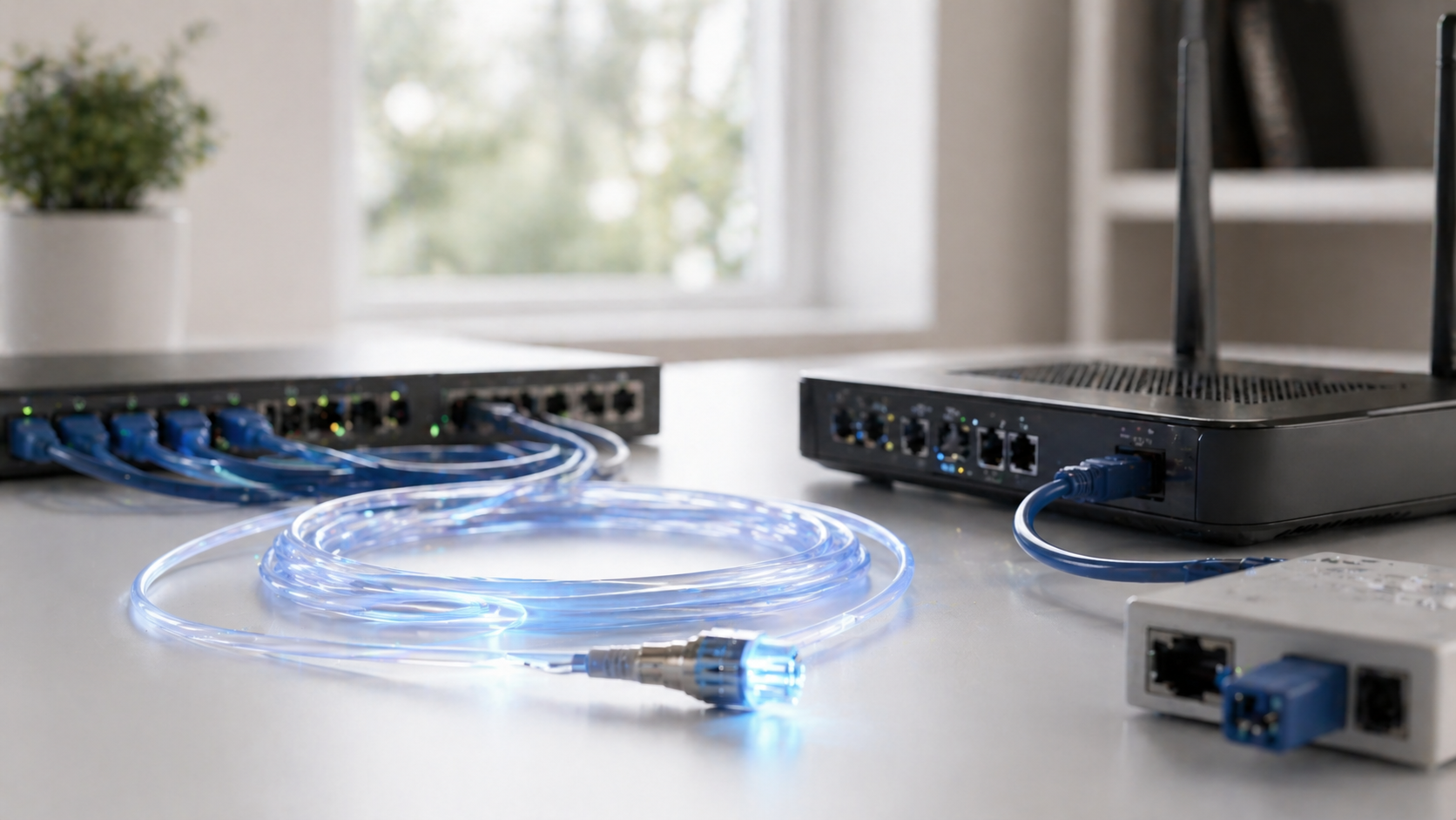 Glasfaser und High-Speed Netzwerk